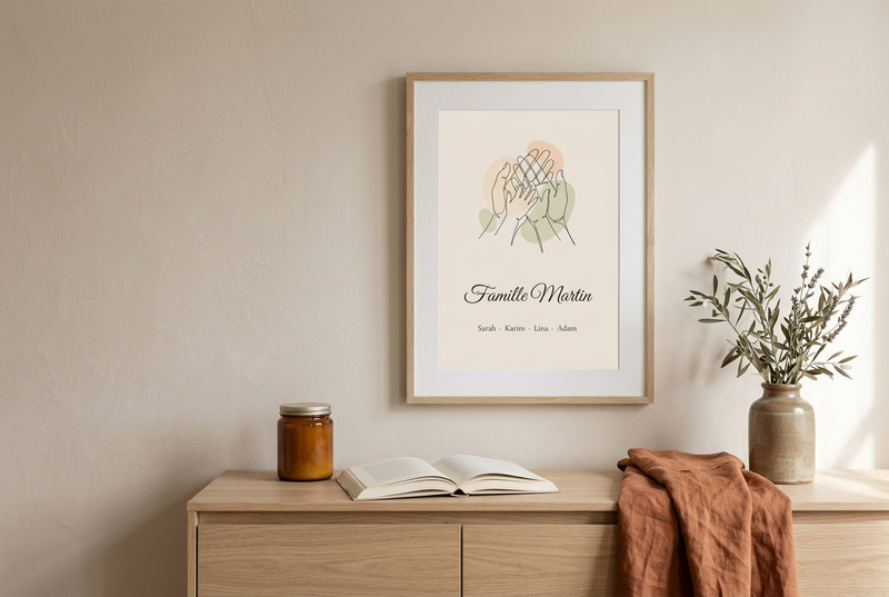 Affiche famille personnalisée