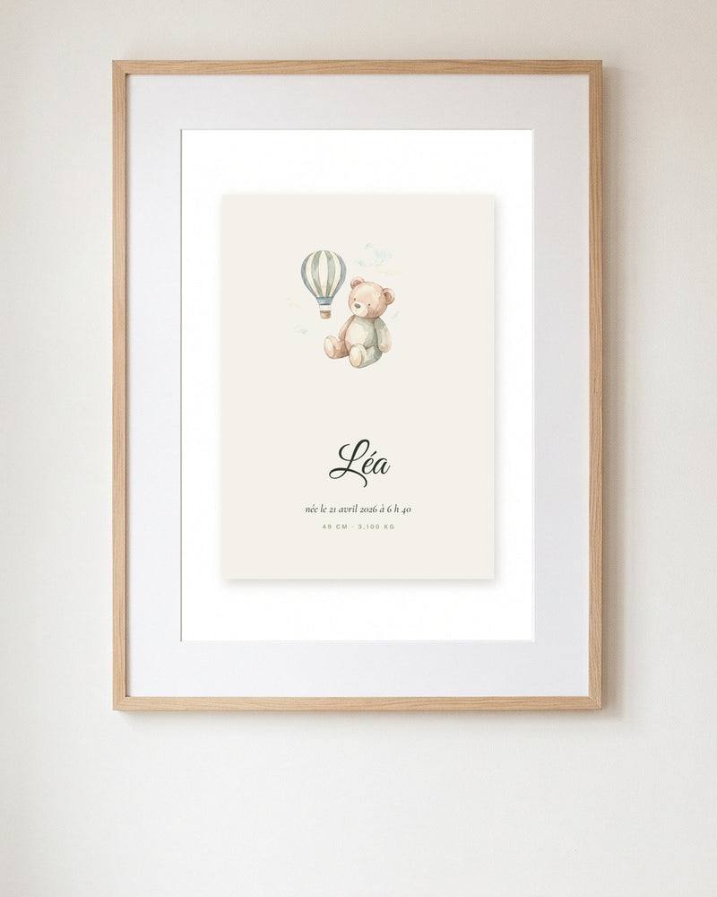 Affiche chambre bébé