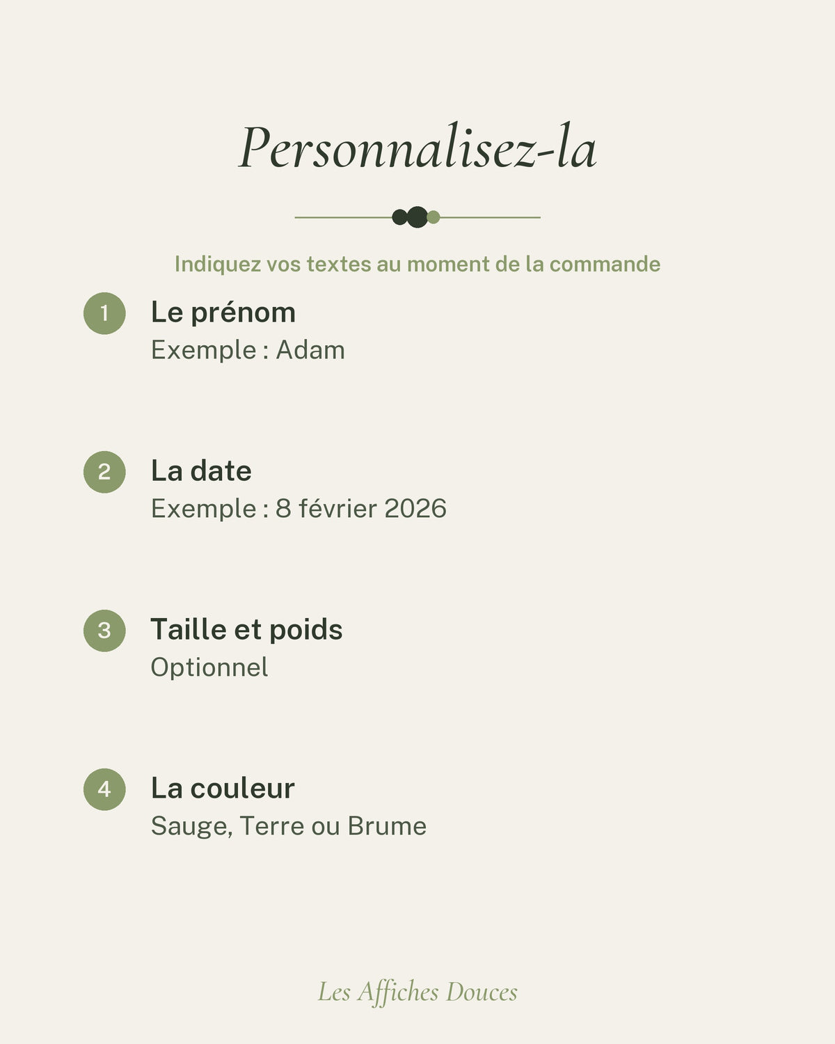 Ce que vous personnalisez sur l’affiche animaux chambre bébé