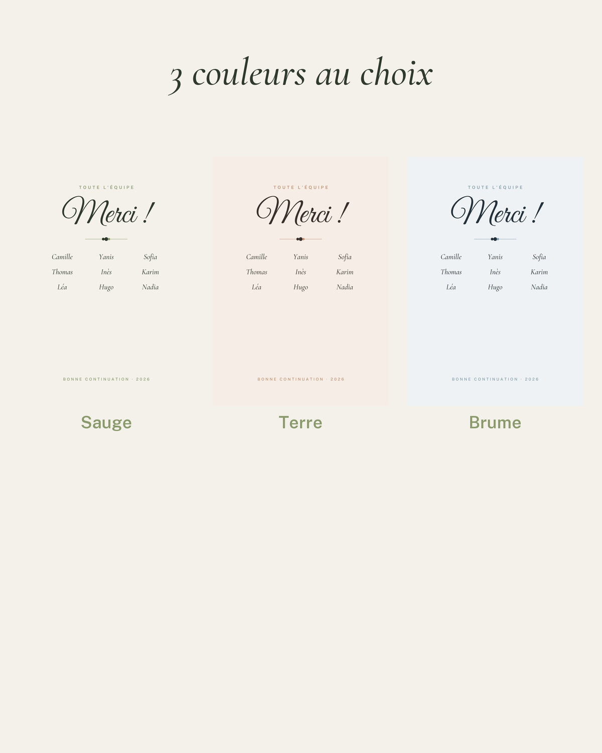 Cadeau collègue de travail : les 3 couleurs au choix