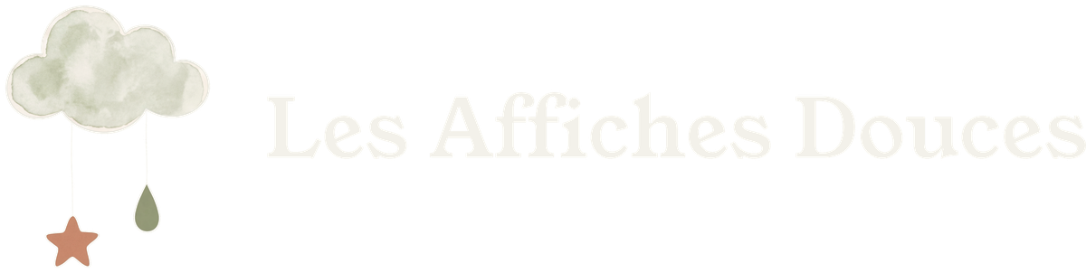 Logo Les Affiches Douces blanc (nuage)